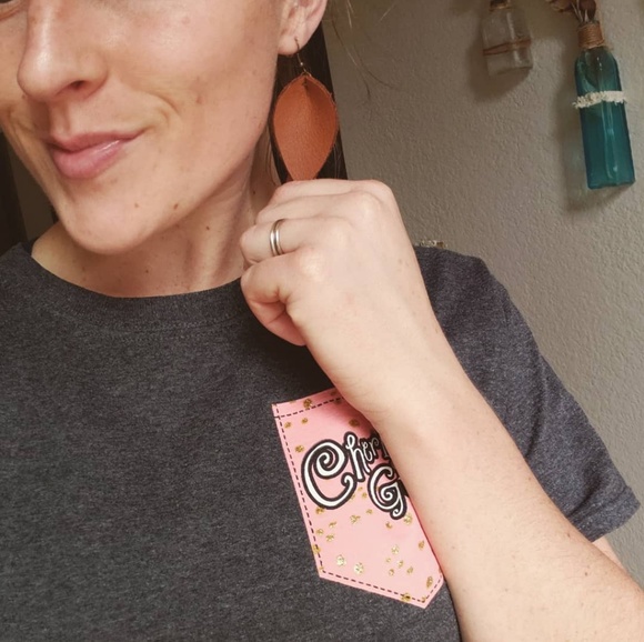 2 Inch | Brown Petal Leather Earrings - Picture 6 of 6